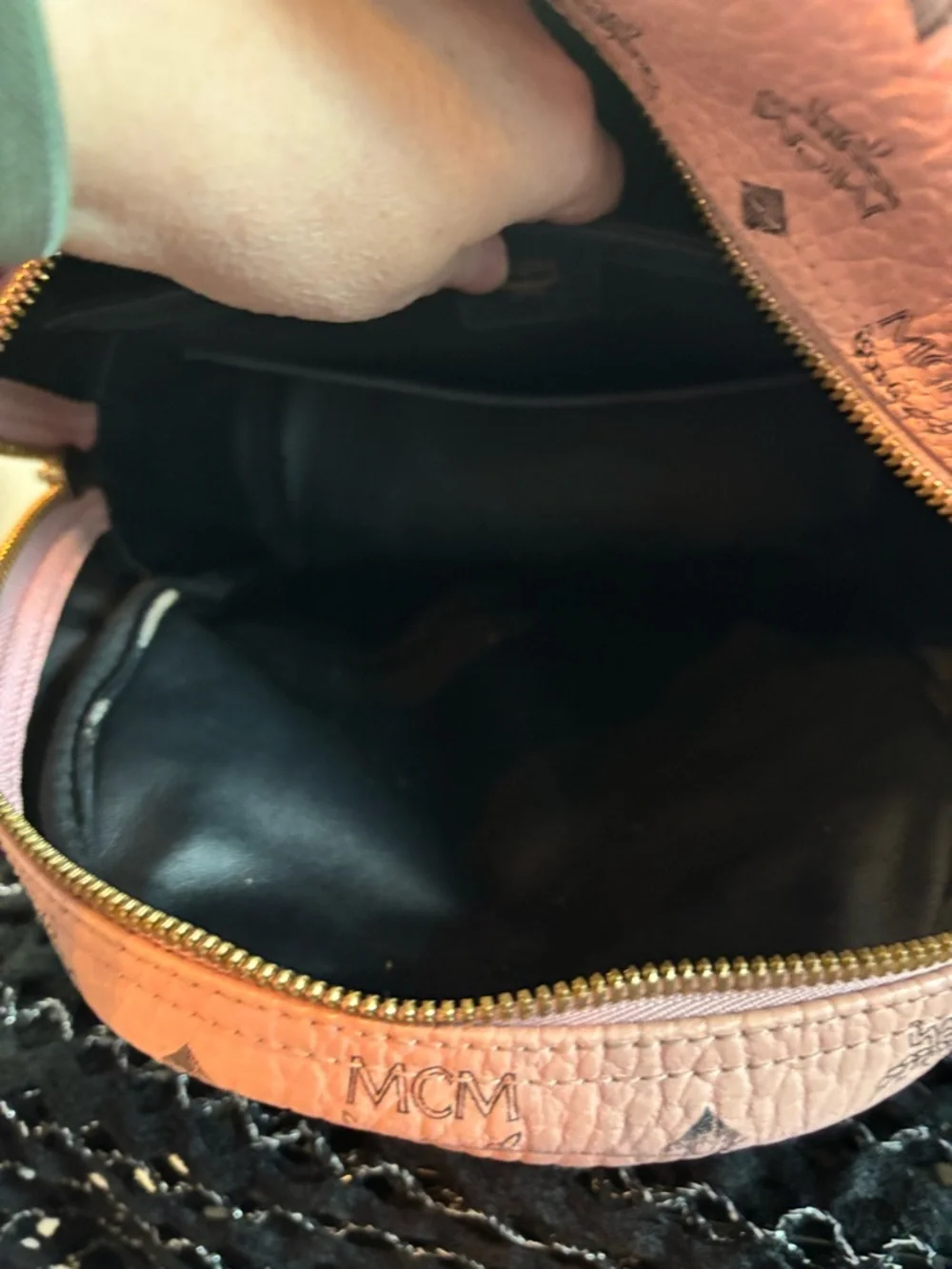Authentic MCM Dual Stark Backpack in Soft Pink Visetos